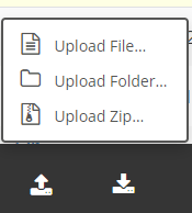 Click Upload > Upload Zip
